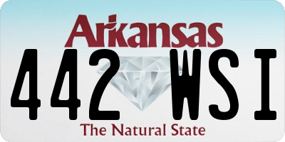 AR license plate 442WSI