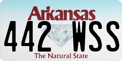 AR license plate 442WSS