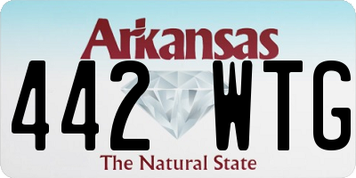 AR license plate 442WTG