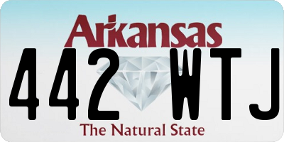 AR license plate 442WTJ