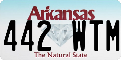 AR license plate 442WTM