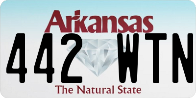 AR license plate 442WTN