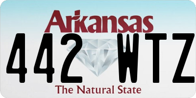 AR license plate 442WTZ