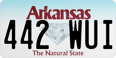 AR license plate 442WUI