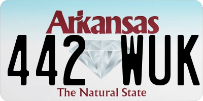 AR license plate 442WUK