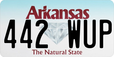 AR license plate 442WUP
