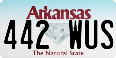 AR license plate 442WUS