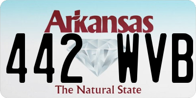 AR license plate 442WVB
