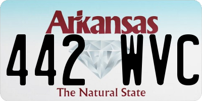AR license plate 442WVC