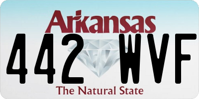 AR license plate 442WVF