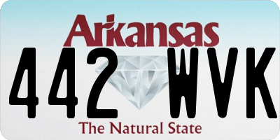 AR license plate 442WVK