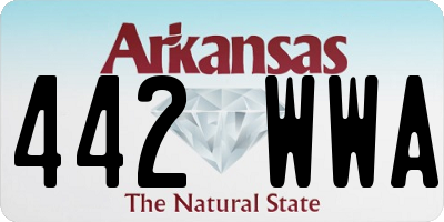 AR license plate 442WWA