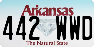 AR license plate 442WWD