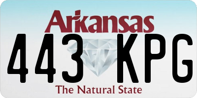 AR license plate 443KPG