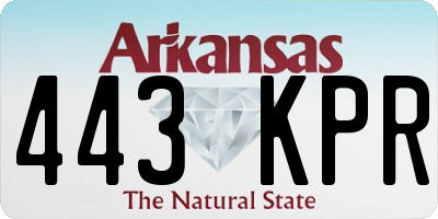 AR license plate 443KPR