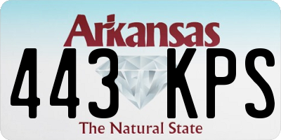 AR license plate 443KPS