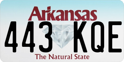AR license plate 443KQE
