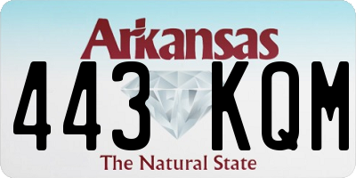AR license plate 443KQM