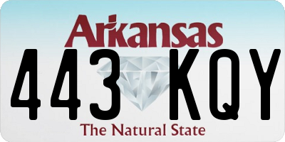 AR license plate 443KQY