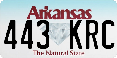 AR license plate 443KRC