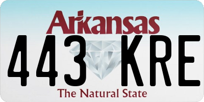 AR license plate 443KRE