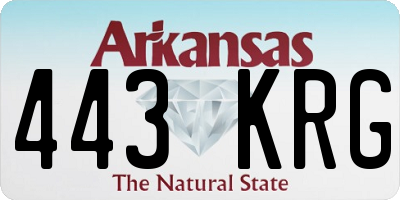 AR license plate 443KRG