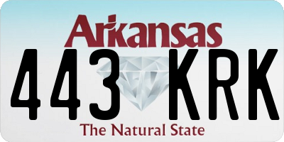 AR license plate 443KRK