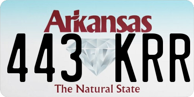 AR license plate 443KRR