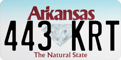 AR license plate 443KRT