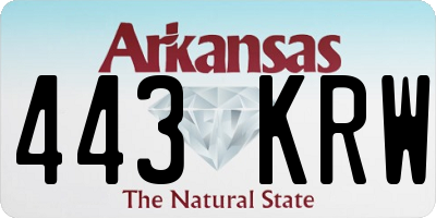 AR license plate 443KRW