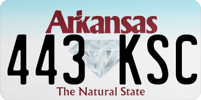 AR license plate 443KSC