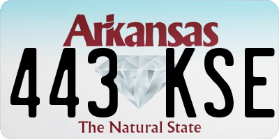 AR license plate 443KSE