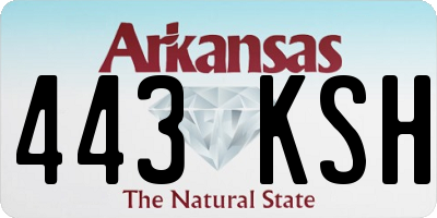 AR license plate 443KSH