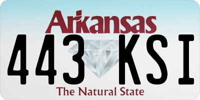 AR license plate 443KSI