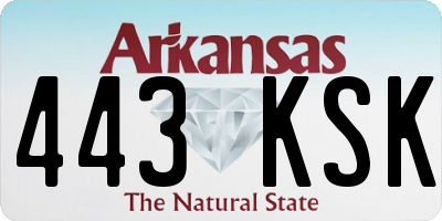 AR license plate 443KSK