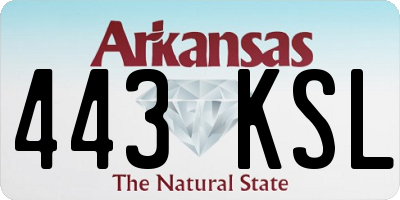 AR license plate 443KSL