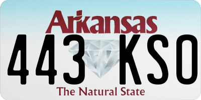 AR license plate 443KSO