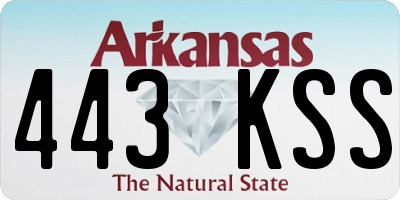AR license plate 443KSS