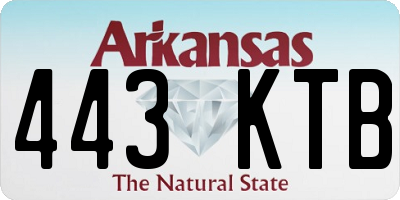 AR license plate 443KTB