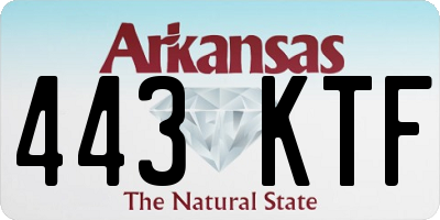 AR license plate 443KTF