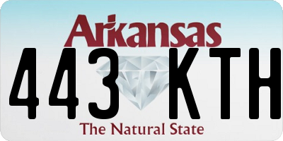 AR license plate 443KTH