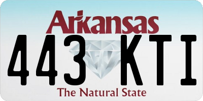 AR license plate 443KTI