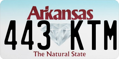 AR license plate 443KTM