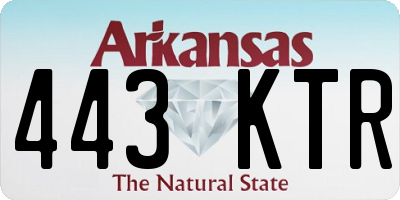 AR license plate 443KTR