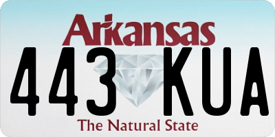 AR license plate 443KUA