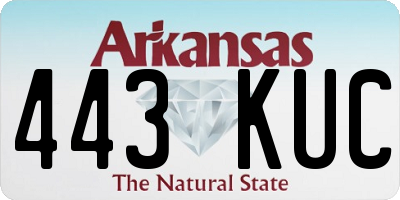 AR license plate 443KUC