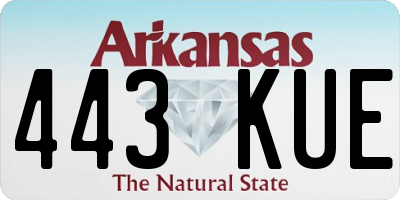 AR license plate 443KUE