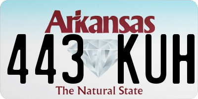 AR license plate 443KUH