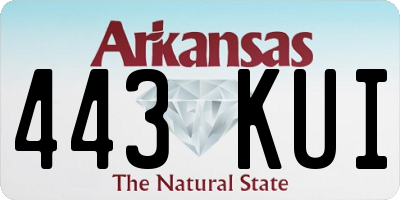 AR license plate 443KUI