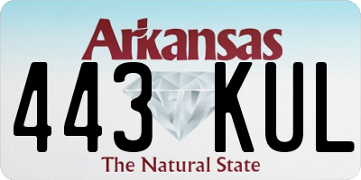 AR license plate 443KUL
